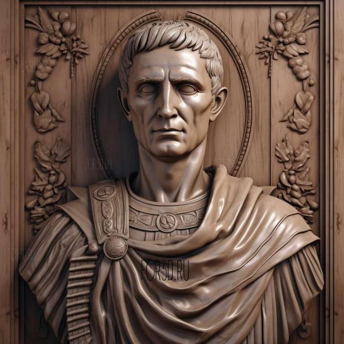 julius caesar 2 stl model for CNC